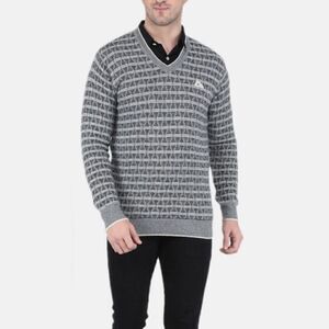 Monte Carlo NWT Lambswool Gray Sweater 44